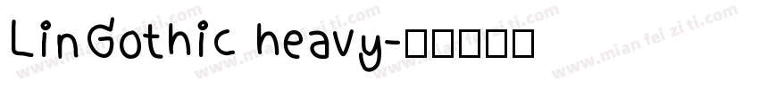 LinGothic heavy字体转换